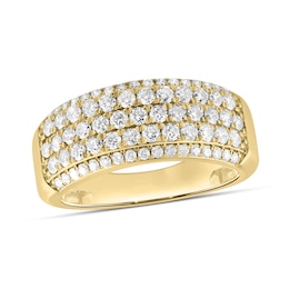 1.50 CT. T.W. Certified Lab-Grown Diamond Multi-Row Anniversary Band in 10K Gold (F/VS2)