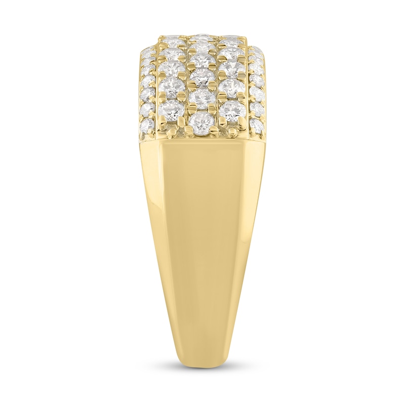 Main Image 2 of 1.50 CT. T.W. Certified Lab-Grown Diamond Multi-Row Anniversary Band in 10K Gold (F/VS2)