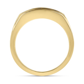 1.25 CT. T.W. Certified Lab-Created Diamond Graduated Double Row Anniversary Band in 10K Gold (F/VS2)