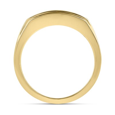 1.25 CT. T.W. Certified Lab-Created Diamond Graduated Double Row Anniversary Band in 10K Gold (F/VS2)