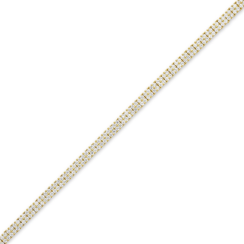 5.95 CT. T.W. Certified Lab-Grown Diamond Double Row Tennis Bracelet in 10K Gold (F/VS2)
