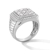 Thumbnail Image 2 of 2.95 CT. T.W. Certified Lab-Created Multi-Diamond Octagon Frame Ring in Sterling Silver (F/SI2)