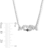 Thumbnail Image 4 of 0.115 CT. T.W. Black and White Diamond Hockey Mom Necklace in Sterling Silver