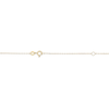 Thumbnail Image 4 of Mother-of-Pearl Block Initial “A” Necklace in Sterling Silver with 18K Gold-Plate