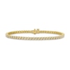 Thumbnail Image 1 of 1.95 CT. T.W. Certified Lab-Grown Diamond "S" Link Tennis Bracelet in 10K Gold (F/VS2) - 7.25"