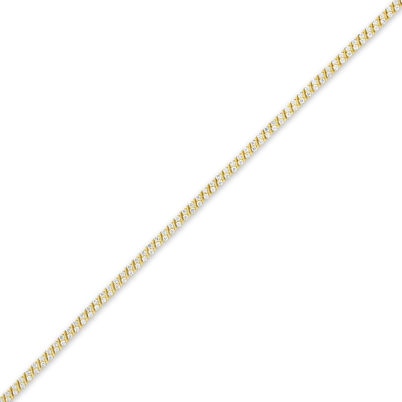 1.95 CT. T.W. Certified Lab-Grown Diamond "S" Link Tennis Bracelet in 10K Gold (F/VS2