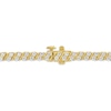 Thumbnail Image 3 of 1.95 CT. T.W. Certified Lab-Grown Diamond "S" Link Tennis Bracelet in 10K Gold (F/VS2) - 7.25"