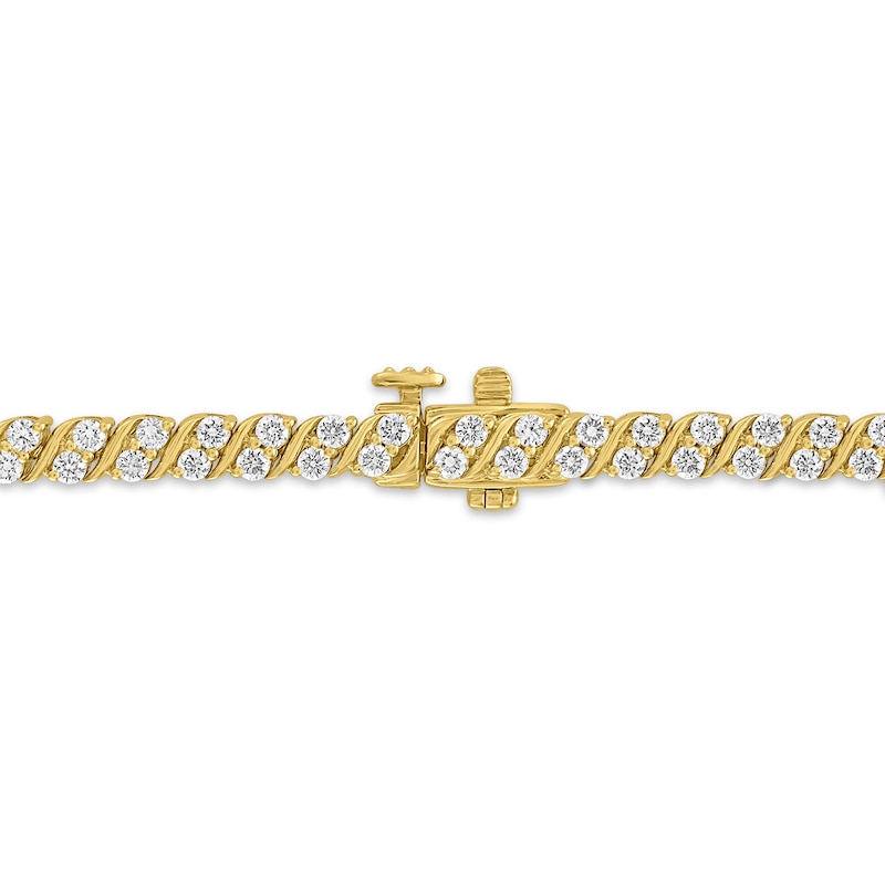 1.95 CT. T.W. Certified Lab-Grown Diamond "S" Link Tennis Bracelet in 10K Gold (F/VS2