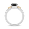 Thumbnail Image 3 of Disney Treasures The Lion King Oval Onyx and Diamond Accent Ring in Sterling Silver and 10K Gold