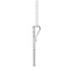 Thumbnail Image 3 of 0.45 CT. T.W. Diamond Triple Row Vertical Drop Pendant in 14K White Gold