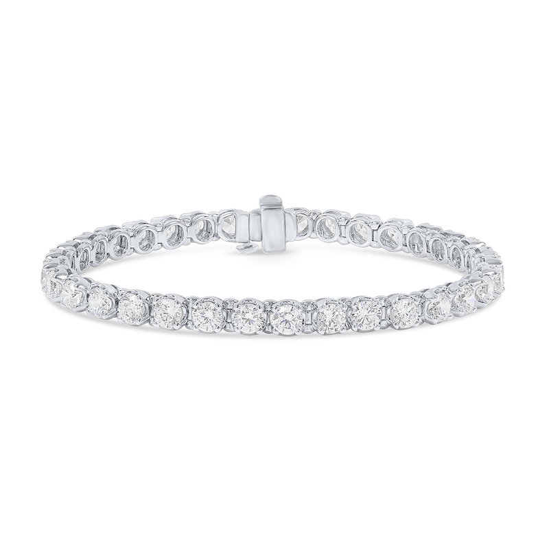 Main Image 1 of 7.95 CT. T.W. Diamond Tennis Bracelet in 14K White Gold