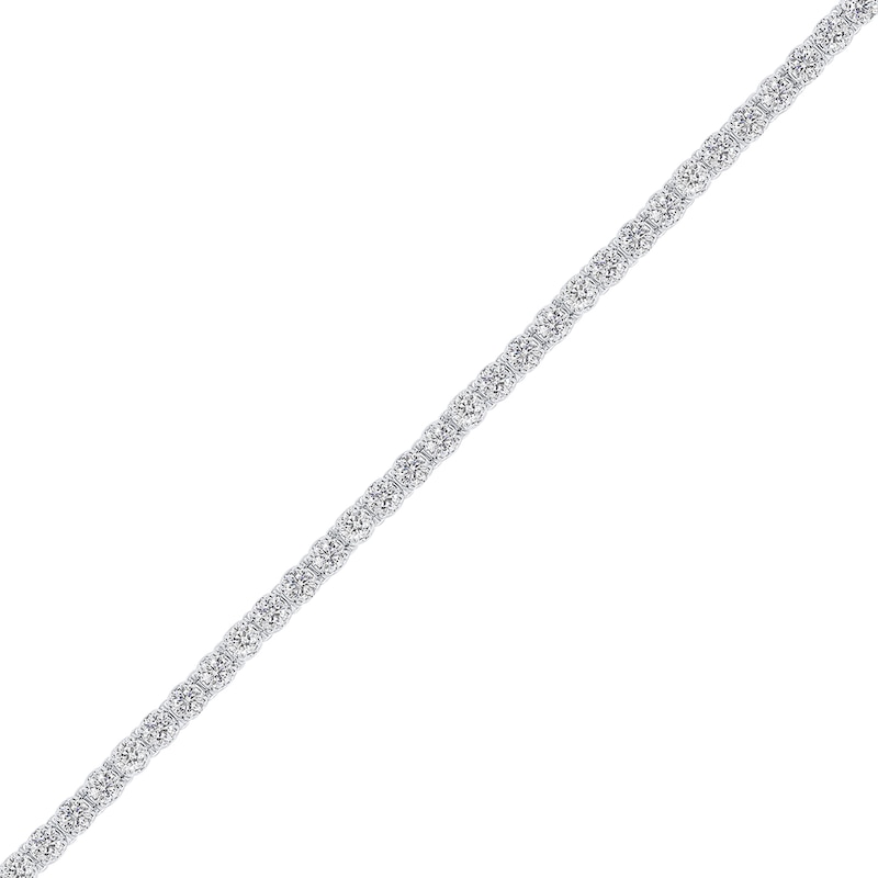 Main Image 2 of 7.95 CT. T.W. Diamond Tennis Bracelet in 14K White Gold