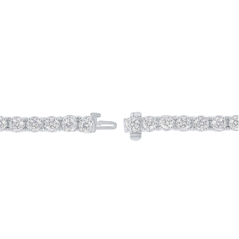 Main Image 3 of 7.95 CT. T.W. Diamond Tennis Bracelet in 14K White Gold