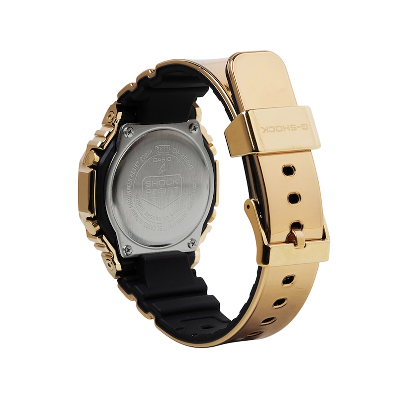 Main Image 2 of Men's Casio G-Shock G-Steel Metallic Analog-Digital Gold-Tone Watch with Black Dial (Model: GM2100YMG-9A)