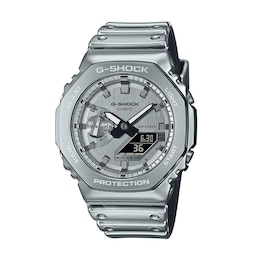 Men's Casio G-Shock G-Steel Metallic Analog-Digital Watch with Silver-Tone Dial (Model: GM2100YM-8A)