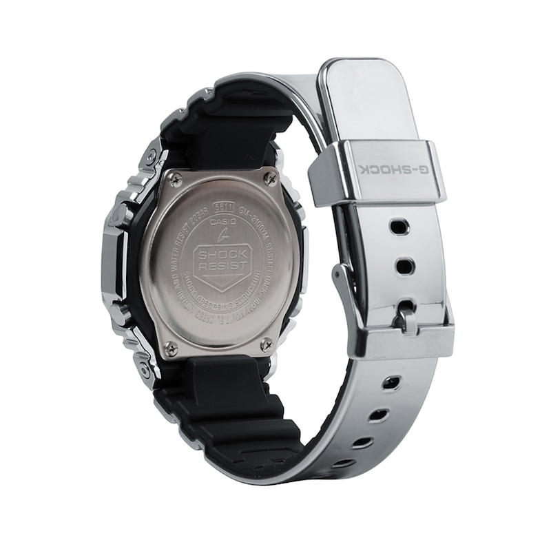 Main Image 2 of Men's Casio G-Shock G-Steel Metallic Analog-Digital Watch with Silver-Tone Dial (Model: GM2100YM-8A)
