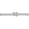 Thumbnail Image 3 of 1.95 CT. T.W. Certified Lab-Grown Diamond "S" Link Tennis Bracelet in 10K White Gold (F/VS2) - 7.25"