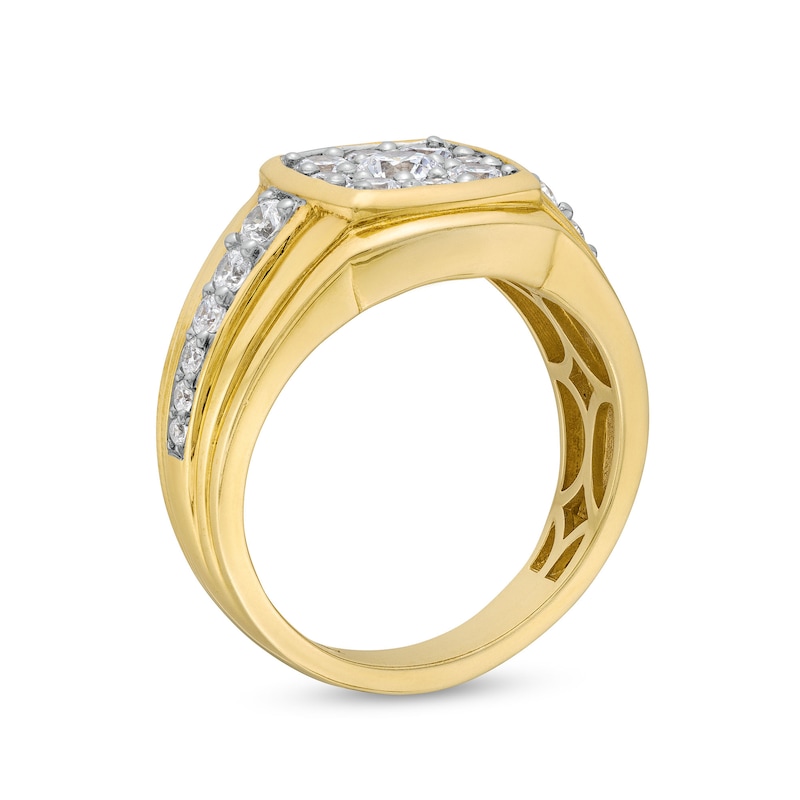 1.50 CT. T.W. Certified Lab-Grown Multi-Diamond Ring in 10K Gold (F/SI2)
