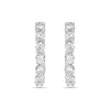 Thumbnail Image 1 of 4.95 CT. T.W. Diamond Inside-Out Hoop Earrings in 14K White Gold