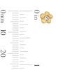 Thumbnail Image 2 of Child’s Cubic Zirconia Flower Stud Earrings in Solid 14K Gold