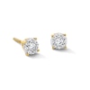 Thumbnail Image 1 of 0.25 CT. T.W. Certified Lab-Grown Diamond Frame Stud Earrings in 10K Gold (F/SI2)
