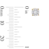 Thumbnail Image 2 of 0.25 CT. T.W. Certified Lab-Grown Diamond Frame Stud Earrings in 10K Gold (F/SI2)