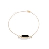 Thumbnail Image 1 of Limor Mindful Jewellery Guidestones Elongated Hexagon Onyx Sideways Solitaire Bracelet in 10K Gold - 8”