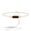 Thumbnail Image 3 of Limor Mindful Jewellery Guidestones Elongated Hexagon Onyx Sideways Solitaire Bracelet in 10K Gold - 8”