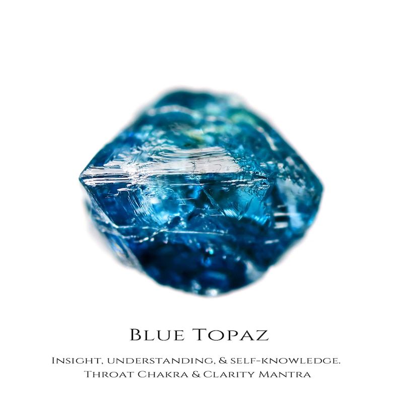Main Image 3 of Limor Mindful Jewellery Guidestones Men's Elongated Hexagon Swiss Blue Topaz Sideways Solitaire Ring in 10K White Gold