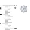 Thumbnail Image 4 of 0.95 CT. T.W. Diamond Frame Stud Earrings in 10K White Gold