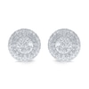 Thumbnail Image 1 of 1.45 CT. T.W. Multi-Diamond Double Frame Stud Earrings in 10K Gold