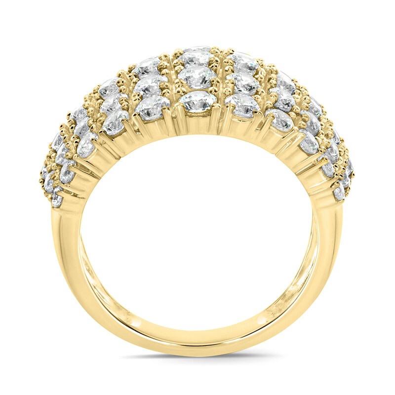 2.95 CT. T.W. Diamond Graduated Five Row Band in 14K Gold