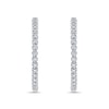 Thumbnail Image 1 of 1.95 CT. T.W. Diamond Scallop Inside-Out Hoop Earrings in 10K White Gold