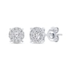 Thumbnail Image 2 of 0.23 CT. T.W. Diamond Frame Stud Earrings in 10K White Gold