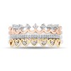 Thumbnail Image 3 of Enchanted Disney Majestic Princess 0.145 CT. T.W. Diamond Three-Piece Ring Set in Sterling Silver and 10K Two-Tone Gold