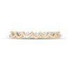 Thumbnail Image 4 of Enchanted Disney Belle 0.085 CT. T.W. Diamond Castle Two-Piece Ring Set in Sterling Silver and 10K Gold
