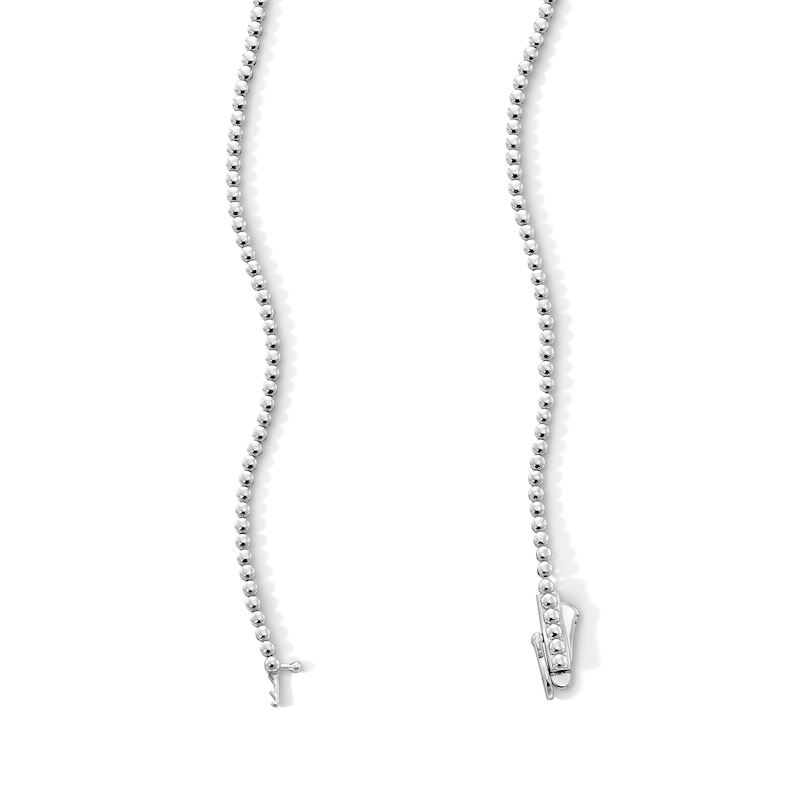 0.50 CT. T.W. Certified Lab-Grown Diamond Line Necklace in Sterling Silver (I/SI2)