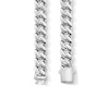 Thumbnail Image 2 of 1.00 CT. T.W. Certified Lab-Grown Diamond Cuban Curb Chain Necklace in Solid Sterling Silver (F/SI2) - 20"