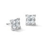 Thumbnail Image 1 of 2.00 CT. T.W. Square-Cut Certified Lab-Grown Diamond Quad Stud Earrings in 10K White Gold (F/SI2)