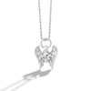 Thumbnail Image 1 of Limor Mindful Jewellery Archangels White Quartz and 0.04 CT. T.W. Diamond Pendant in Sterling Silver