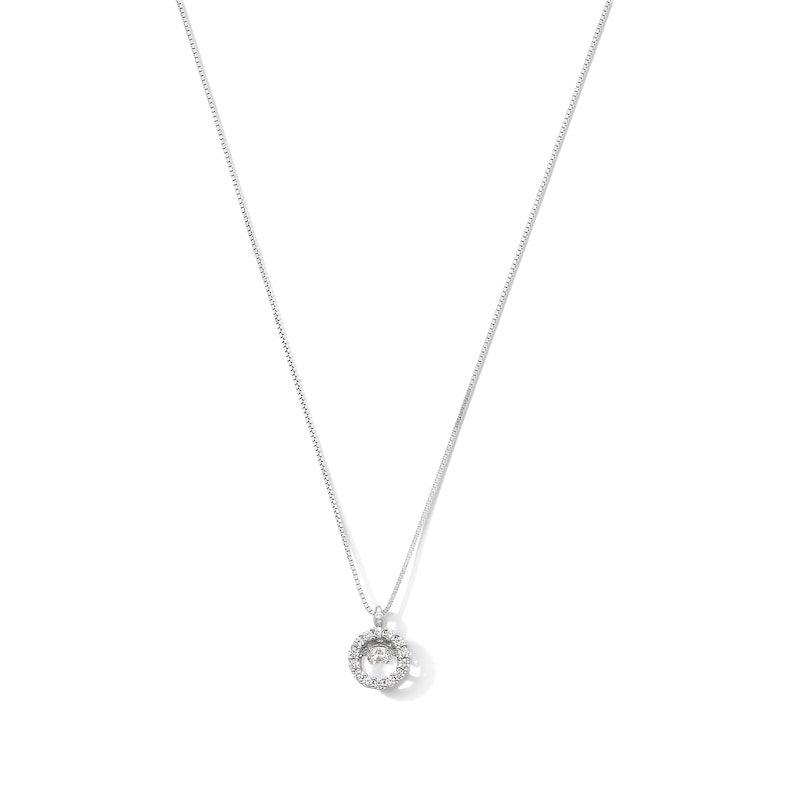 Unstoppable Love™ 0.40 CT. T.W. Certified Lab-Grown Diamond Circle Frame Pendant in Sterling Silver (I/SI2)