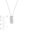 Thumbnail Image 2 of Unstoppable Love™ 0.40 CT. T.W. Certified Lab-Grown Diamond Nesting Hearts Pendant in Sterling Silver (I/SI2)