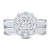 Thumbnail Image 3 of 2.45 CT. T.W. Diamond Double Frame Bridal Set in 10K White Gold