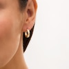 Thumbnail Image 2 of 15.0mm Diamond-Cut Hoop Earrings in Hollow 10K Gold