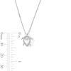 Thumbnail Image 2 of Unstoppable Love™ 0.20 CT. T.W. Certified Lab-Grown Diamond Turtle Pendant in Sterling Silver (I/SI2)