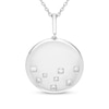 Thumbnail Image 1 of 0.065 CT. T.W. Certified Lab-Grown Diamond Pendant in Sterling Silver (F/SI2)