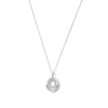 Thumbnail Image 1 of 0.05 CT. T.W. Certified Lab-Grown Diamond Necklace in Sterling Silver (F/SI2)