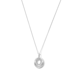 0.05 CT. T.W. Certified Lab-Grown Diamond Necklace in Sterling Silver (F/SI2)