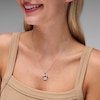 Thumbnail Image 2 of 0.05 CT. T.W. Certified Lab-Grown Diamond Necklace in Sterling Silver (F/SI2)