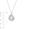 Thumbnail Image 2 of 0.05 CT. T.W. Certified Lab-Grown Diamond Necklace in Sterling Silver (F/SI2)